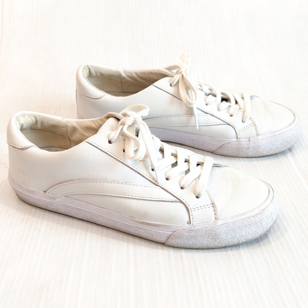 MADEWELL Women's Sidewalk Lowtop white leather sneakers style# L3243